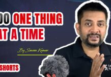 Do One Thing at a Time #shorts