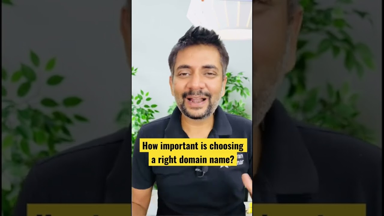 How important a choosing a right domain name for real estate professionals #shorts