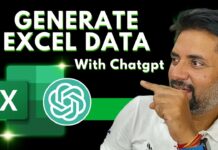 Generate Excel Data Using AI and ChatGPT – Practice as much as you want