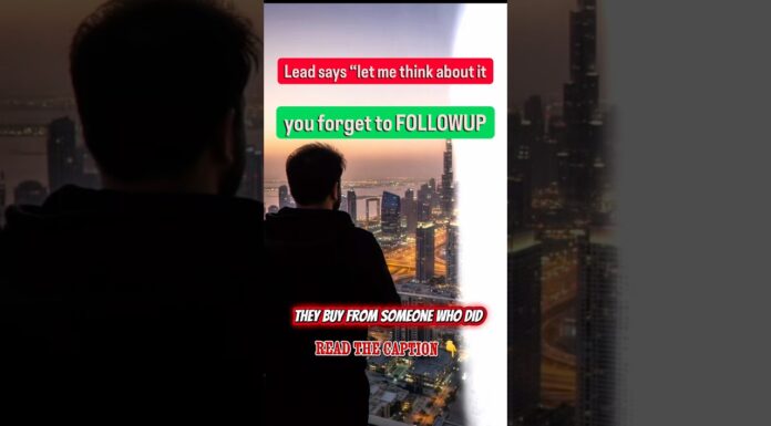 80% of sales happen not in the first followup #realestate #dubai