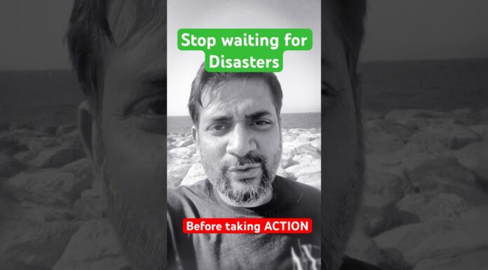 Stop waiting for disasters