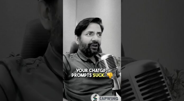 Your ChatGPT prompts suck and hence you don’t get the right output #chatgpt #promptengineering