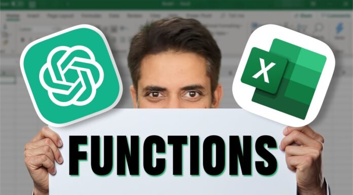 TOP MOST IMPORTANT Excel FUNCTIONS | With ChatGPT | Free Tutorial