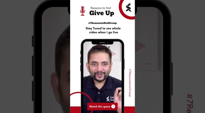 7 Reasons why you shouldn’t be giving up #SHORTS