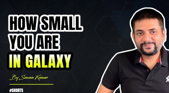 How small you are in galaxy #shorts