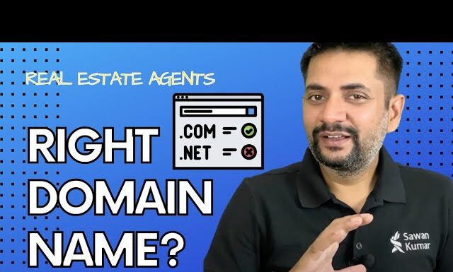 How to choose a right domain name for real estate agents