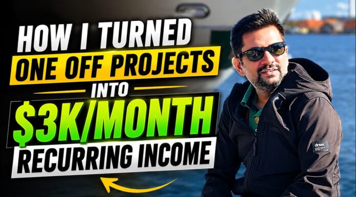 How I turned One Off Projects Into $3kmonth recurring income